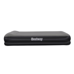 Materasso gonfiabile Bestway Queen, grigio, con pompa USB. Letto ad aria da campeggio per 2 persone.