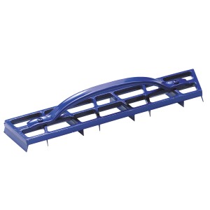 Rabot à plâtre LUX Classic bleu, 50 cm, en aluminium avec lames en acier.