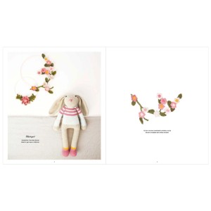 Magazine Rico Design Ricorumi Heartbreakers avec des modèles de crochet pour des objets décoratifs comme des lapins et des couronnes de fleurs.