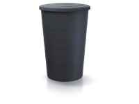 Waterform Regentonne Smooth Kunststoff Anthrazit 160 l