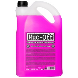 Muc-Off Fahrradreiniger, 5 l Kanister, pinke Reinigungsflüssigkeit für die Fahrradpflege.