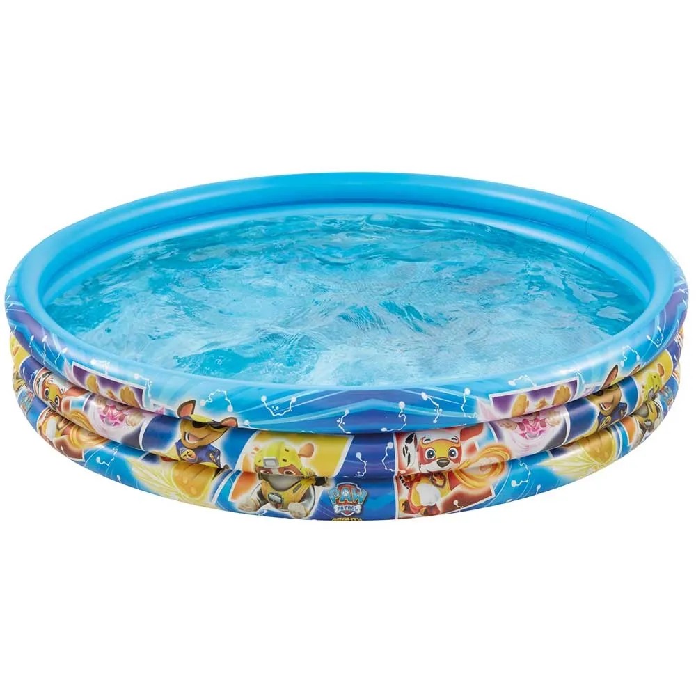 Smart-Planet Piscina Gonfiabile Paw Patrol 150x25 Cm - Con Tettuccio Parasole - Per Bambini