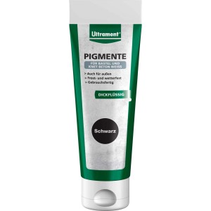 Ultrament Pigmenti 100ml Nero, colore effetto liquido per colorare il cemento, per interni ed esterni.