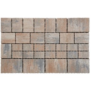 Pavé multiformat Encanto Antik Jura-Nuanciert, format combiné avec surface vieillie.