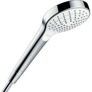 Doccetta Hansgrohe Croma Select S, Vario EcoSmart, 3 getti, bianco/cromo.