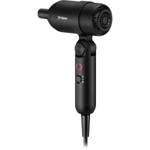 Sèche-cheveux Trisa Ionic-T Bold noir pliable. Sèche-cheveux de voyage compact avec technologie ionique.