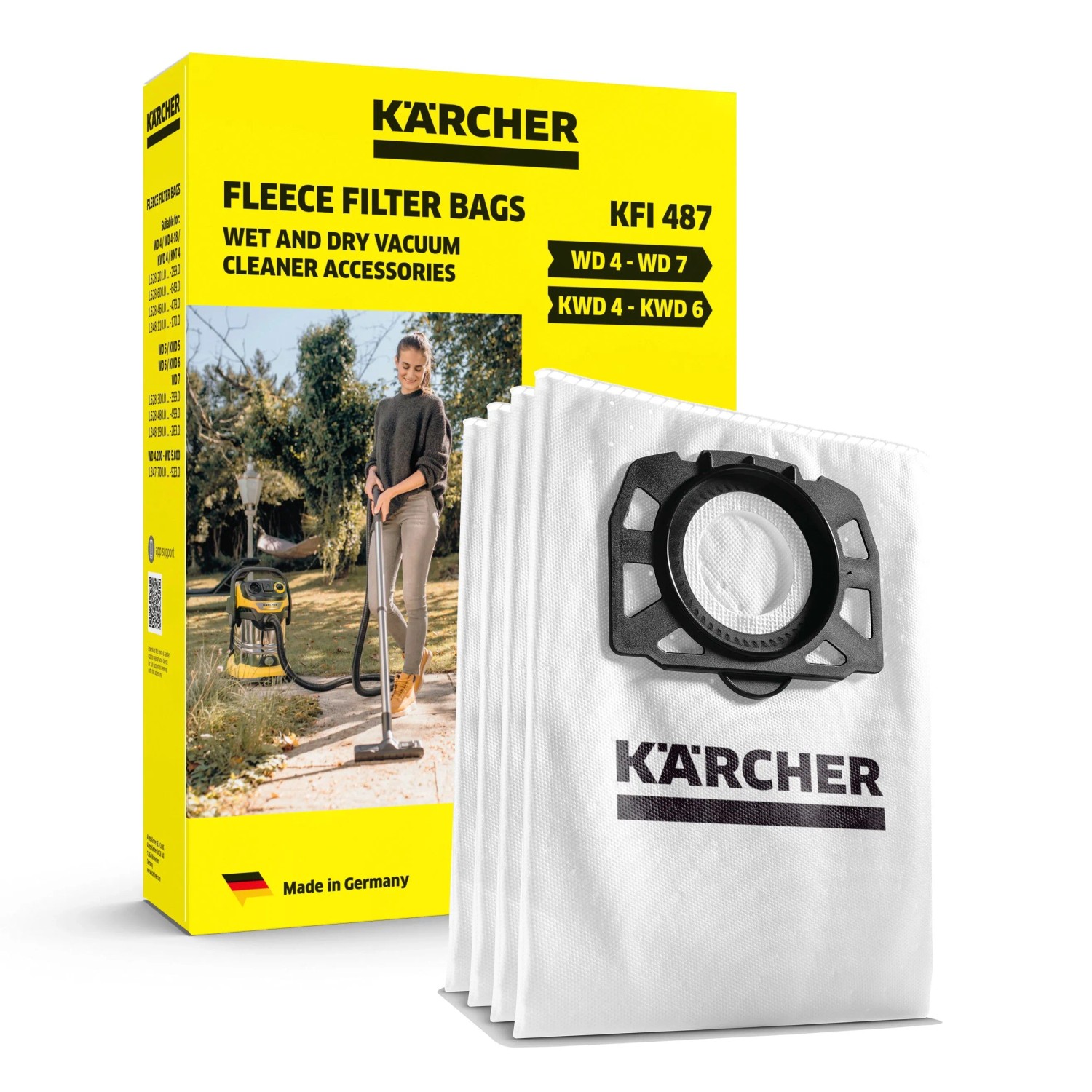 Kärcher Vlies-Filtertüten-Set verpackt 4 Stk. kaufen bei OBI
