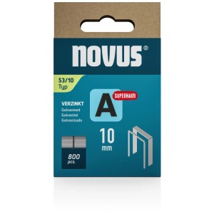 Novus Feindrahtklammern A 53, 10 mm, 800 Stück, superhart, verzinkt.