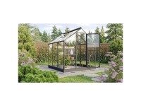 Vitavia Gewächshaus Triton 3800 Sicherheitsglas Schwarz 198 x 193 cm