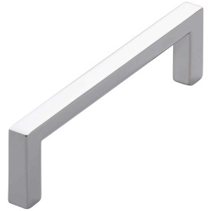 Maniglia per mobili Siro 2108, cromata lucida, interasse 96 mm. Maniglia ad arco moderna.