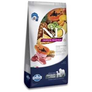 N&D Tropical Selection Agnello Adult Medium/Maxi cibo secco per cani, 10 kg.