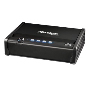 Cassaforte Master Lock MLD08EB nera con serratura biometrica a impronta digitale, capacità 2,34 l.