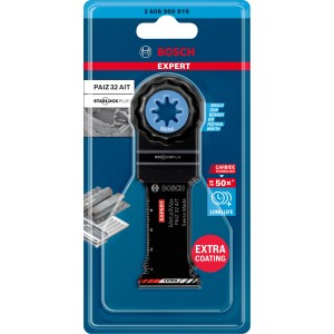 Lame plongeante Bosch Expert PAIZ32AIT pour métal, 32x50mm, accessoire pour outils multifonctions.