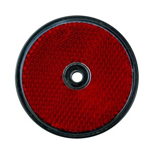 Riflettore rotondo rosso per rimorchi auto, set da 2 pezzi, accessorio per rimorchio auto.