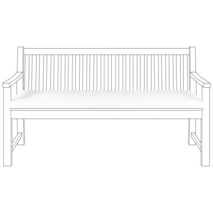 Beliani Matelas Vivara Blanc crème (HxlxP) 5 x 152 x 54 cm