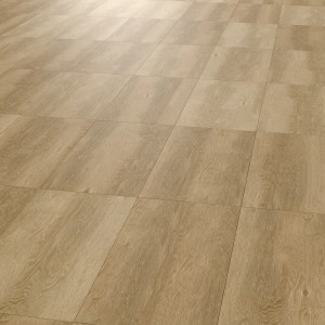 Carrelage de sol en grès cérame mat Solio Beige aspect bois, 59,8x59,8 cm.