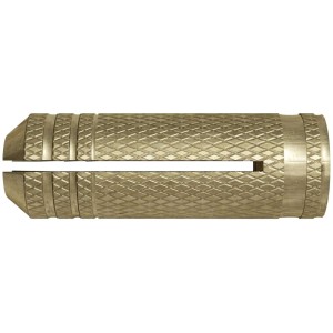 Tassello in ottone Fischer MS 6x22, tassello ad espansione per filettature metriche, adatto per materiali da costruzione pieni.
