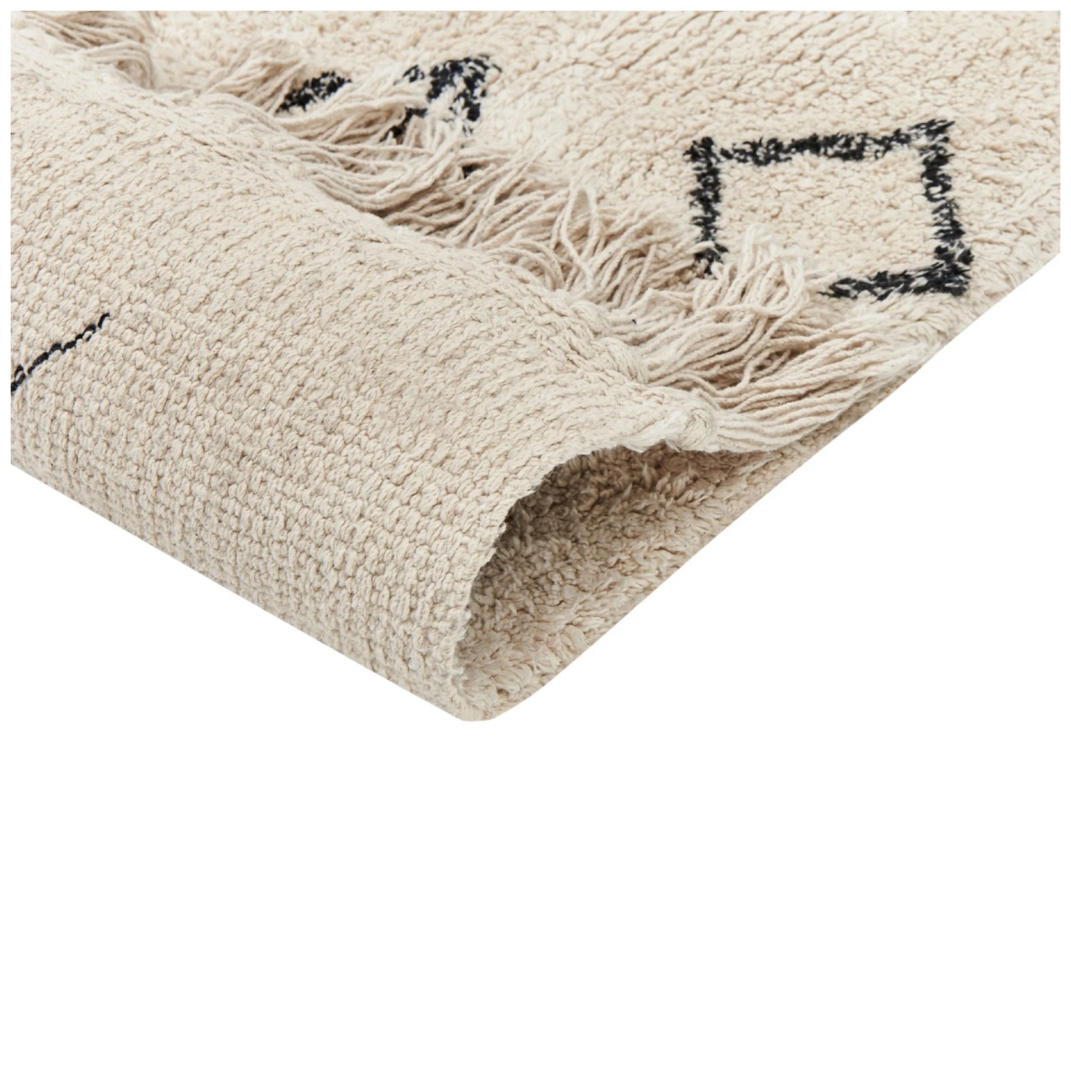 Oberti Rugs Beliani Tapis Somek coton Beige 160 x 230 cm kaufen bei OBI
