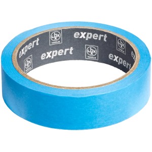 Rolle LUX Flachkrepp Exact Line Outdoor, blau, 25mm breit, für präzise Farbkanten im Aussenbereich.