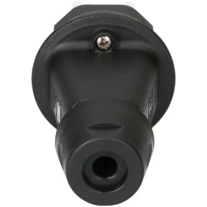 Fiche T13 noire 3 pôles IP55 avec fusible (10 A) pour chantier et industrie.