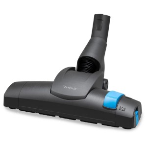 Trisa Brosse de sol universelle Ø 35 mm pour aspirateur, grise avec accent bleu.