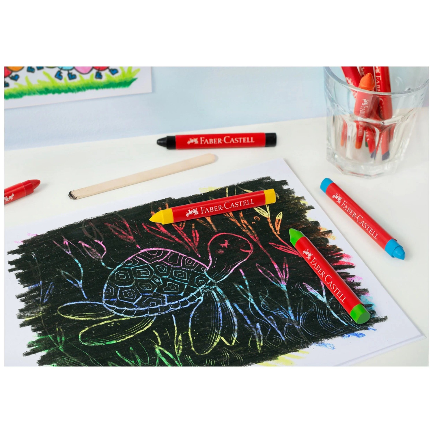 Faber-Castell Jumbo Junior Lot de 30 crayons triangulaires mine incass Faber-Castell Jumbo Junior Lot de 30 crayons triangulaires mine incass