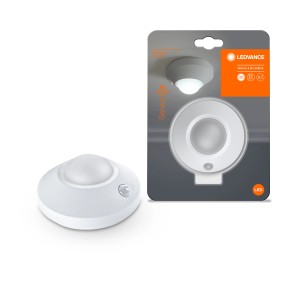 Lampada da parete LED Ledvance Nightlux Ceiling bianca con sensore di movimento, Ø 8,6 cm.