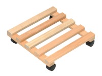 Pflanzenroller Mahagoni-Buche rund Ø 30 cm