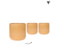 Portavaso in ceramica Flare Ocra Ø 12 x 10 cm / 1 pz.