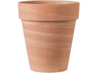 Deroma Pflanztopf Alto Duo White Weiss gestreift Ø 22 cm / Höhe 25 cm