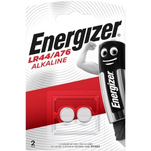Energizer A76 batterie a bottone, confezione da 2. Batteria alcalina da 1,5V per dispositivi elettronici.