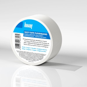 Nastro per giunti Knauf Easy-Tape, autoadesivo, rotolo da 20 m per cartongesso.