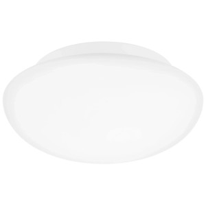 Lampada da soffitto bianca Eglo Ella con vetro opale, forma rotonda, diametro 28 cm.