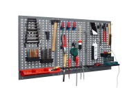 Küpper Lochwand 3-teilig Hellgrau (HxBxT) 60 x 120 cm