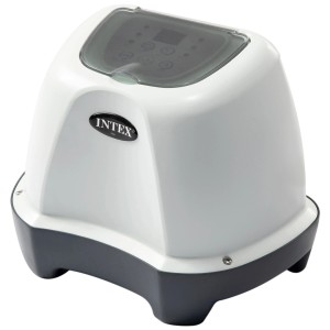 Système au sel Intex Krystal Clear QS400 pour piscine, électrolyse automatique, design compact.