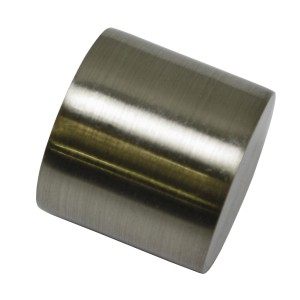 Gardinia terminale Chicago, Ø 20mm, effetto acciaio inox, set da 2 per bastoni per tende.
