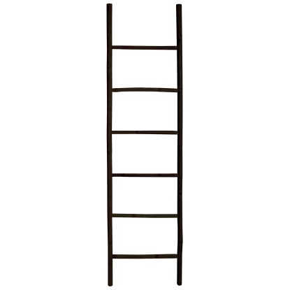 MSV Handtuchhalter-Leiter Tilda Bambus Schwarz 6 Stufen