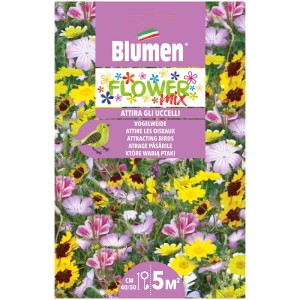 Mélange de graines de fleurs sauvages Vogelweide pour env. 5 m² : Fleurs colorées attirant les oiseaux.