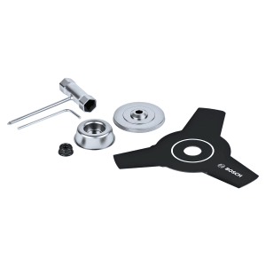 Jeu de lames de débroussailleuse Bosch Professional 23 cm avec lame à 3 dents, outils et accessoires.