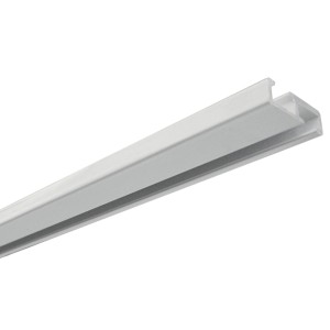 Binario per tende Gardinia in alluminio bianco, a 1 via, lunghezza 200 cm.