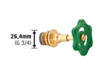Schrägsitzventil 26,4 mm (G 3/4)