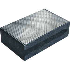 Tampone abrasivo diamantato LUX, 58x94mm, grana 120, antracite, per piastrellisti.