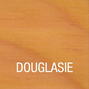 Texture du bois, teinte douglas, traité avec de l'huile Bondex pour la protection du bois.