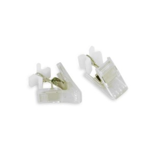 Gardinia X-Gleiter mit Klammer, 20er Pack, für Gardinen und Vorhänge.