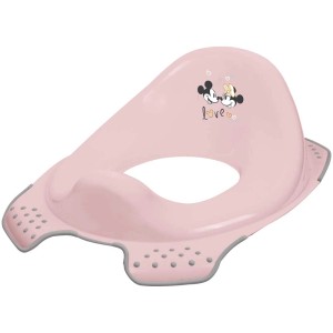 Sedile WC per bambini Keeeper Ewa Design Minnie, rosa con funzione antiscivolo.
