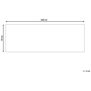 Immagine del tappeto da corridoio Enayam, 70x200 cm, con dimensioni.
