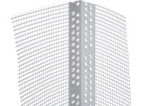 Gewebe-Eckwinkel PVC Weiss (HxBxT) 2,5 x 15 x 10 cm