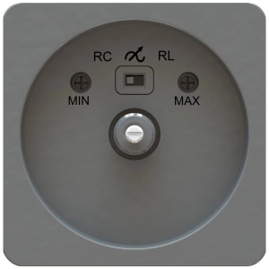 Max Hauri LED dimmer rotativo priamos antracite: Vista dettagliata del dimmer.