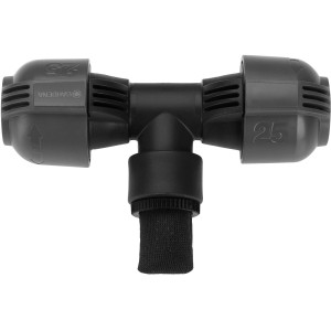 Gardena Raccord en T 25 mm x 19 mm pour systèmes d'arrosage, connexion Quick & Easy.