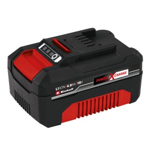 Batterie Einhell Power X-Change 4Ah, 18V, rouge/noir. Batterie pour tous les appareils Power X-Change.